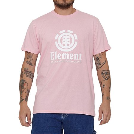 Camiseta Element Vertical Masculina Rosa