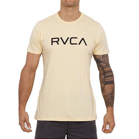 Camiseta RVCA Big RVCA Masculina Amarelo