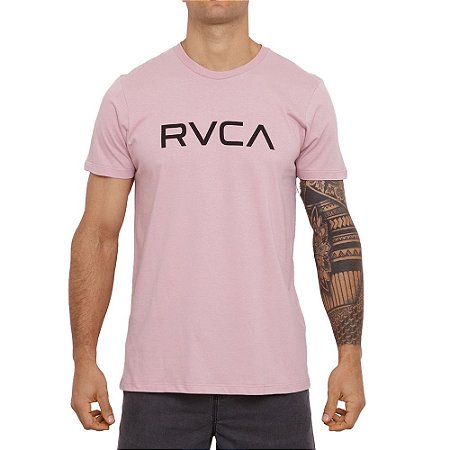 Camiseta RVCA Big RVCA Masculina Rosa
