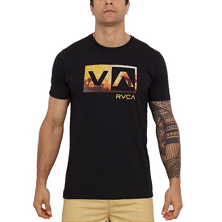 Camiseta RVCA Balance Box II Masculina Preto