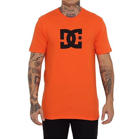 Camiseta DC Shoes DC Star Color Masculina Laranja