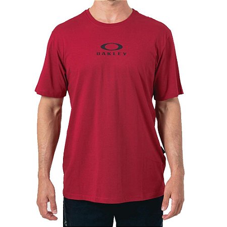 Camiseta Oakley Bark New Masculina Vermelho