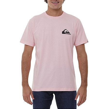 Camiseta Quiksilver Everyday Masculina Rosa Claro
