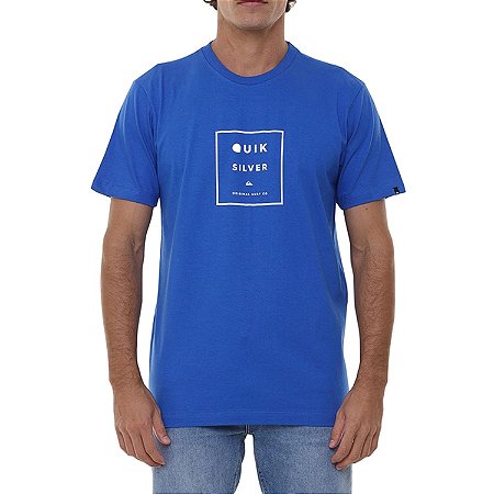 Camiseta Quiksilver Squared Up Masculina Azul