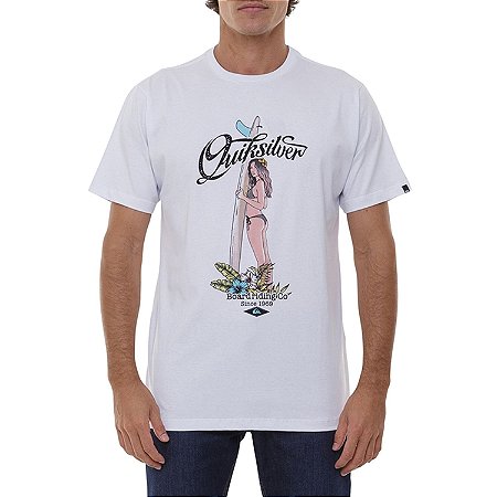 Camiseta Quiksilver Ocean Scape Masculina Branco
