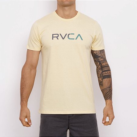 Camiseta RVCA Scanner Masculina Amarelo