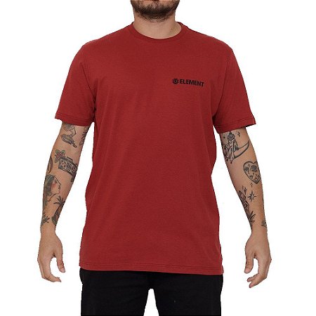 Camiseta Element Blazin Chest Masculina Vermelho