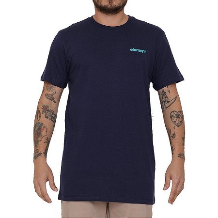 Camiseta Element Elko Masculina Azul Marinho