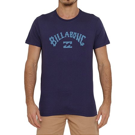 Camiseta Billabong Arch Wave Masculina Azul Marinho
