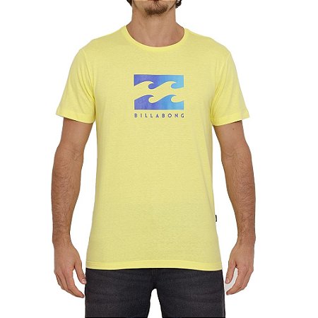 Camiseta Billabong United Masculina Amarelo