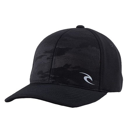 Boné Rip Curl Aba Curva Camo Otto Curve Peak Preto