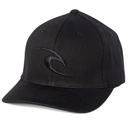 Boné Rip Curl Aba Curva Tepan Curve Peak Preto