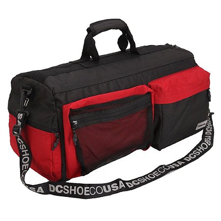 Mala DC Shoes Cargo Duffel Preto/Vermelho