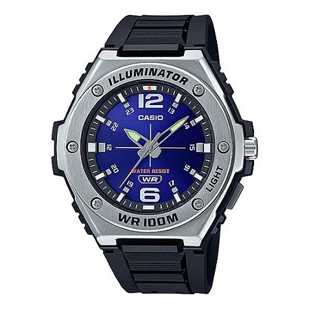Relógio Casio Standard MWA-100H-2AVDF Preto/Azul