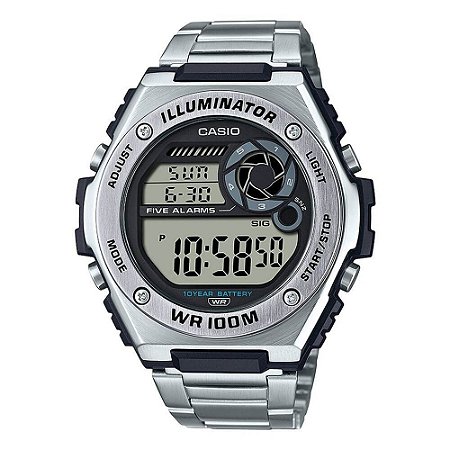 Relógio Casio Standard MWD-100HD-1AVDF Prata
