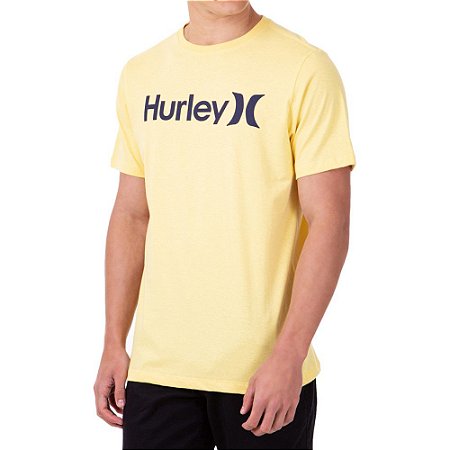 Camiseta Hurley O&O Solid Masculina Amarelo