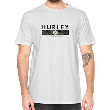 Camiseta Hurley Print And Destroy Masculina Branco