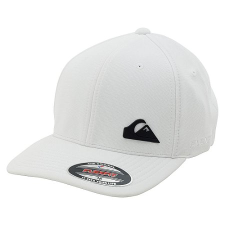 Boné Quiksilver Aba Curva Plate Side Black Branco