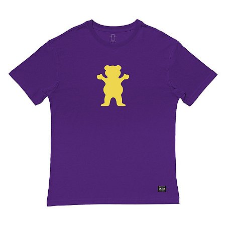 Camiseta Grizzly OG Bear Tee Masculina Roxo