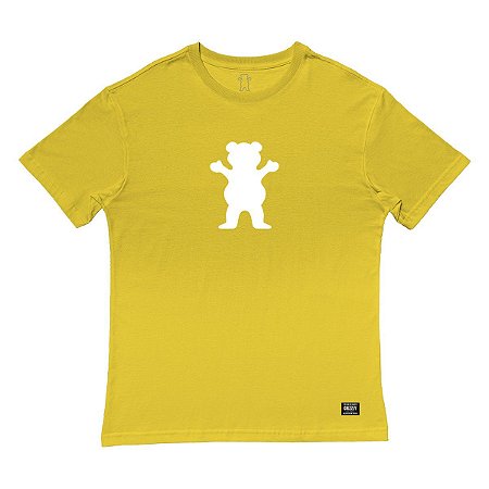 Camiseta Grizzly OG Bear Tee Masculina Amarelo