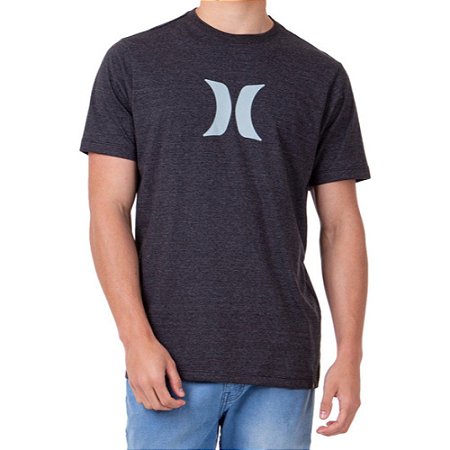 Camiseta Hurley Icon Masculina Preto Mescla