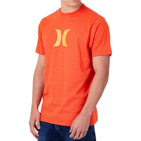 Camiseta Hurley Icon Masculina Vermelho Mescla