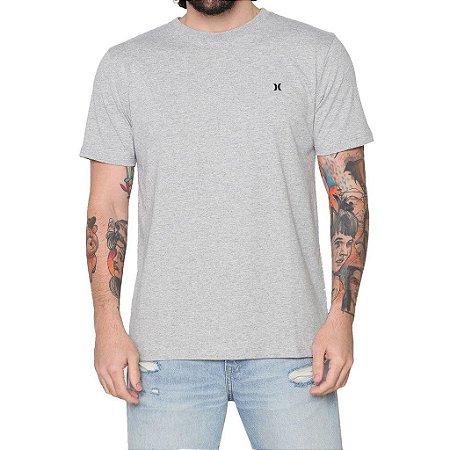 Camiseta Hurley Mini Icon Masculina Cinza Mescla