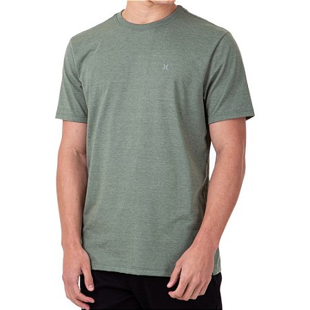 Camiseta Hurley Mini Icon Masculina Verde Mescla