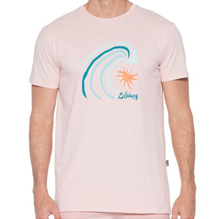 Camiseta Billabong Peak Masculina Rosa