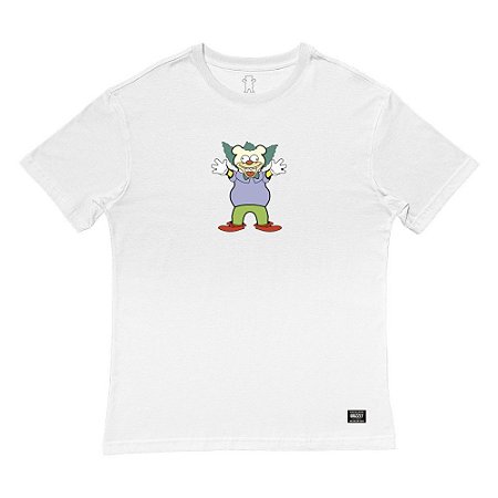 Camiseta Grizzly Clownin SS Tee Masculina Branco