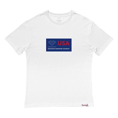 Camiseta Diamond Usa Tee Masculina Branco