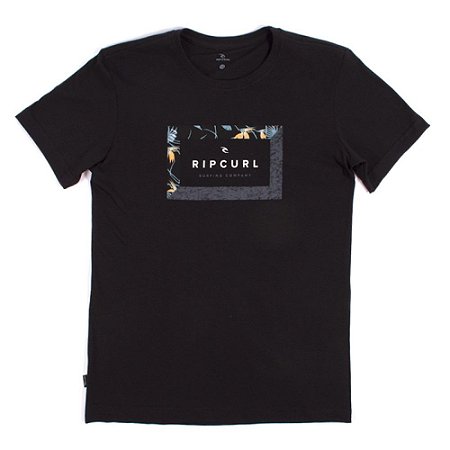 Camiseta Rip Curl Tropic World Tee Masculina Preto