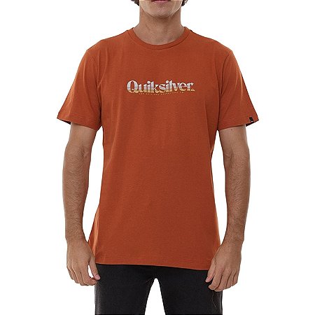 Camiseta Quiksilver Primary Colors Masculina Laranja
