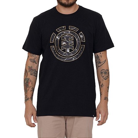 Camiseta Element Cookie Galaxy Masculina Preto