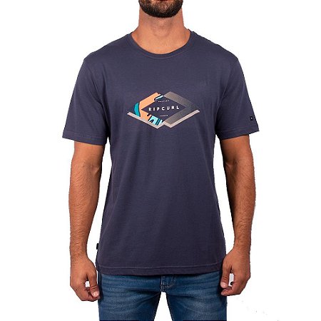 Camiseta Rip Curl Mix Filter Tee Masculina Azul Marinho