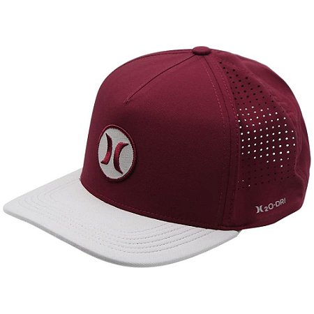 Boné Hurley Aba Curva Circle Icon Masculino Vinho