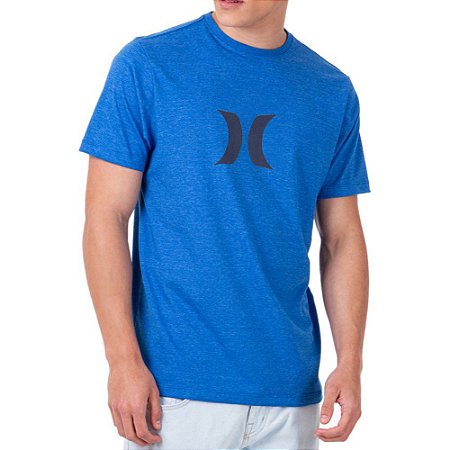 Camiseta Hurley Icon Masculina Azul Mescla