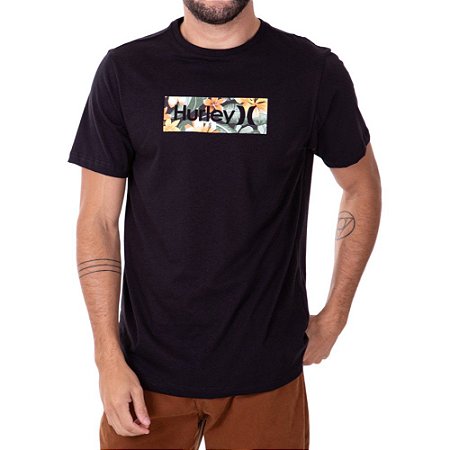 Camiseta Hurley Cabana Box Masculina Preto