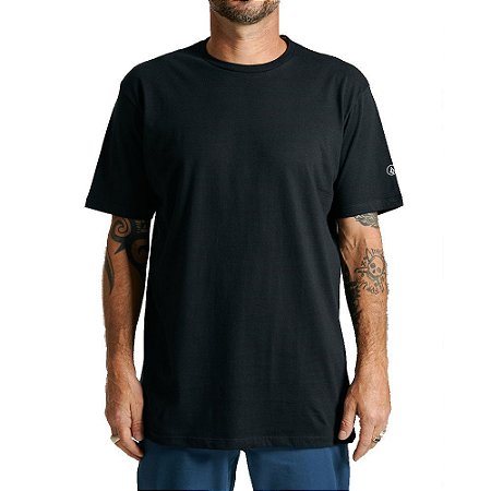 Camiseta Volcom Solid Stone Masculina Preto