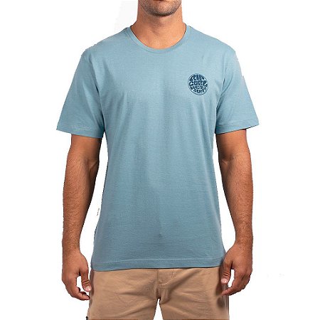 Camiseta Rip Curl Wettie Essential Tee Masculina Azul