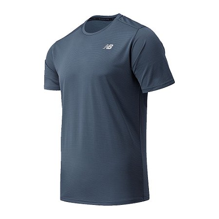 Camiseta New Balance Accelerate Masculina Cinza