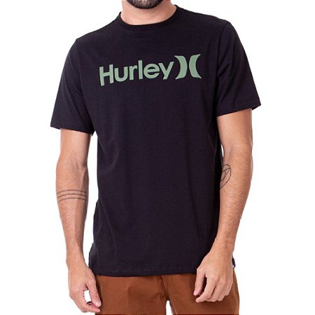 Camiseta Hurley O&O Solid Masculina Preto