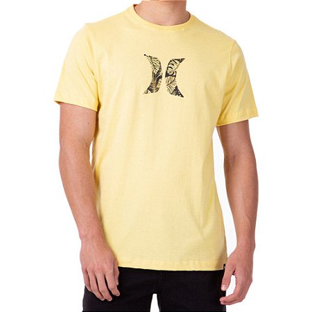 Camiseta Hurley Icon Palmer Masculina Amarelo