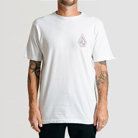 Camiseta Volcom Flair Masculina Branco