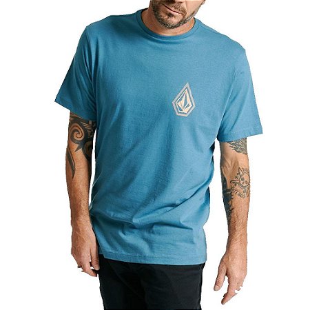 Camiseta Volcom Flair Masculina Azul