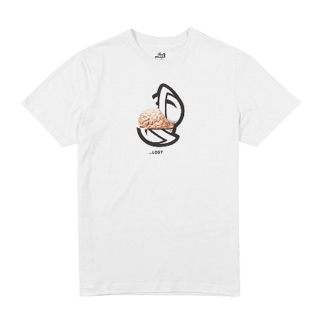 Camiseta Lost Saturn Brain Masculina Branco