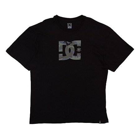 Camiseta DC Shoes Star Camo Fill Plus Size Masculina Preto