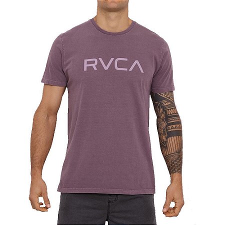 Camiseta RVCA Big RVCA Masculina Roxo