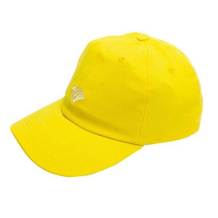 Boné Diamond Aba Curva Micro Brilliant Dad Hat Amarelo