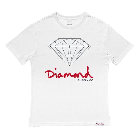 Camiseta Diamond OG Sign Masculina Branco
